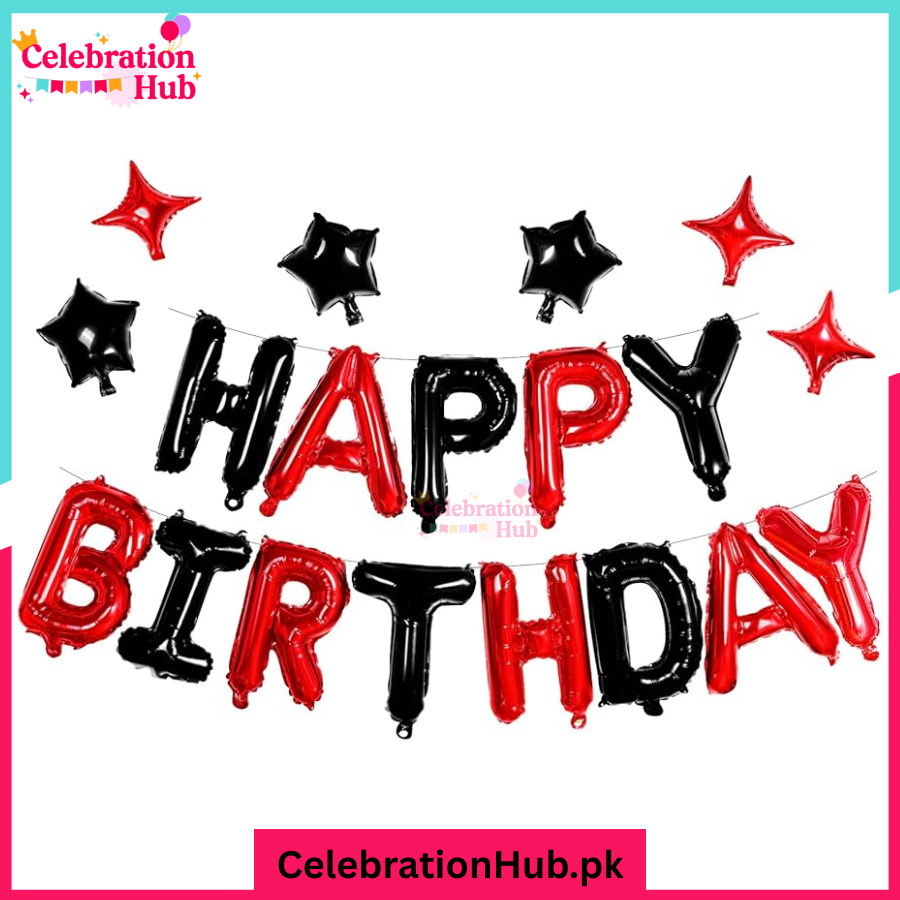 Happy Birthday Foil Balloon Set 16-Inch