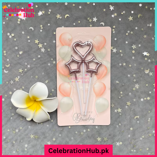 Heart and Star Shaped Candles –Mini Candles for Valentine’s Day, Wedding Favors, Birthdays and Home Decor