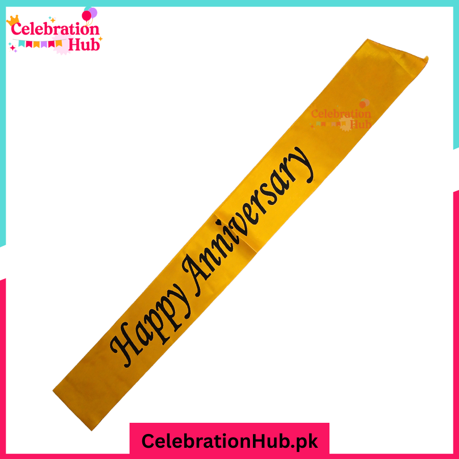 Happy Anniversary Sash for Parties & Celebrations