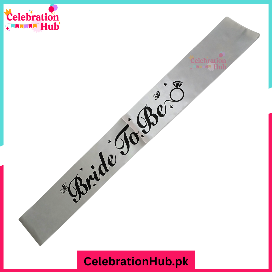Bride To Be Sash For Bridal Shower Event and Celebration