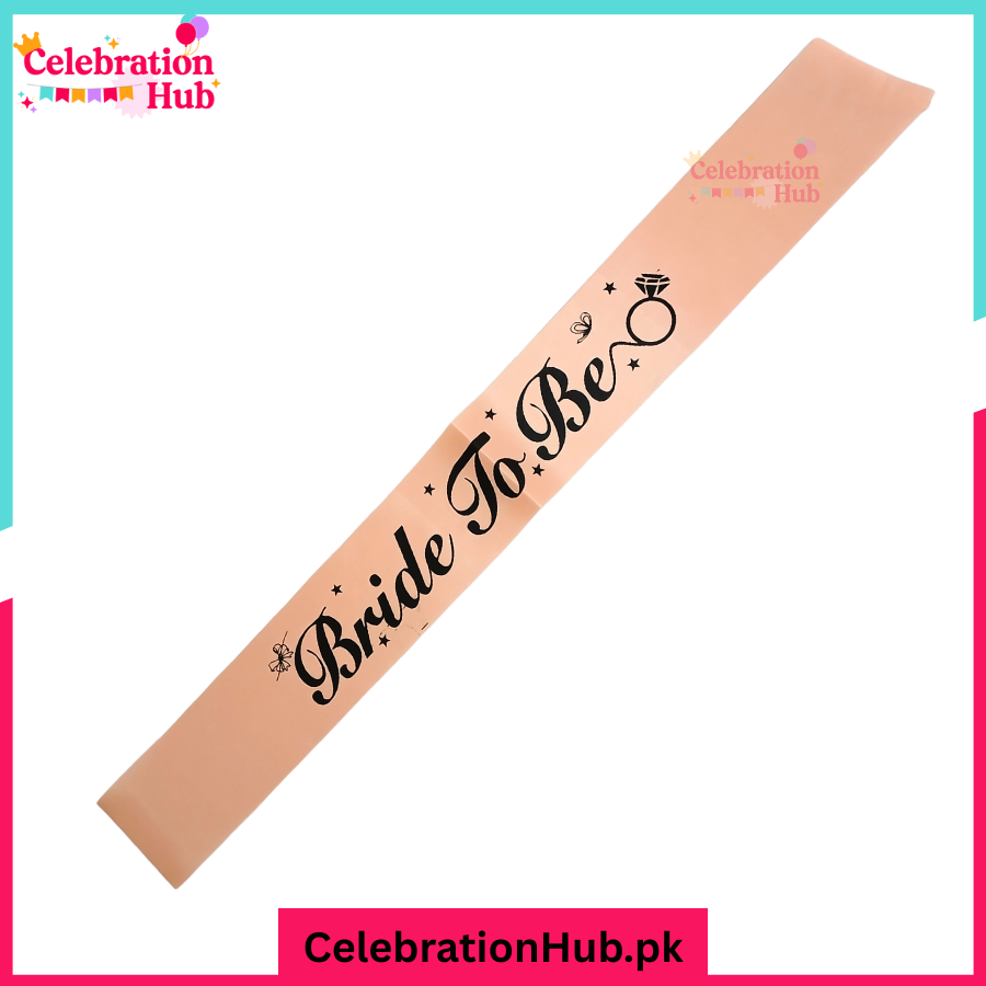 Bride To Be Sash For Bridal Shower Event and Celebration