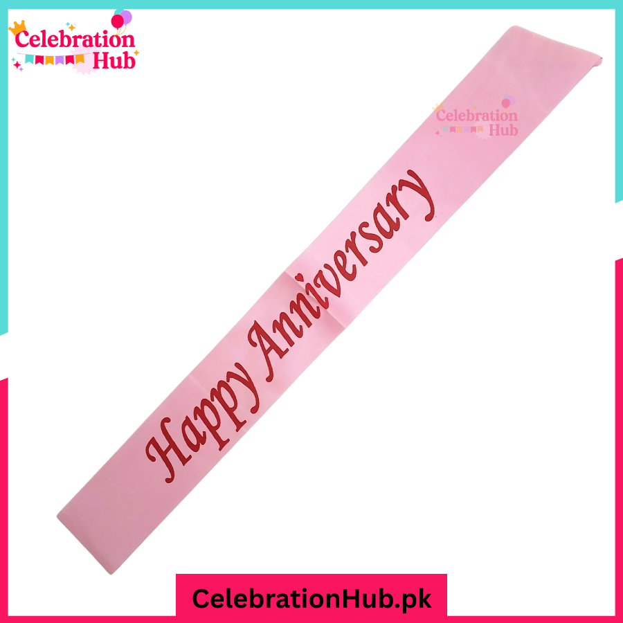 Happy Anniversary Sash for Parties & Celebrations