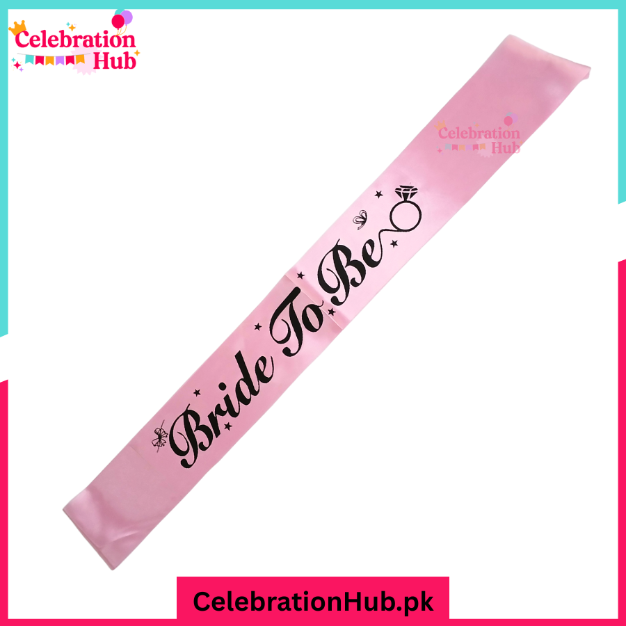 Bride To Be Sash For Bridal Shower Event and Celebration