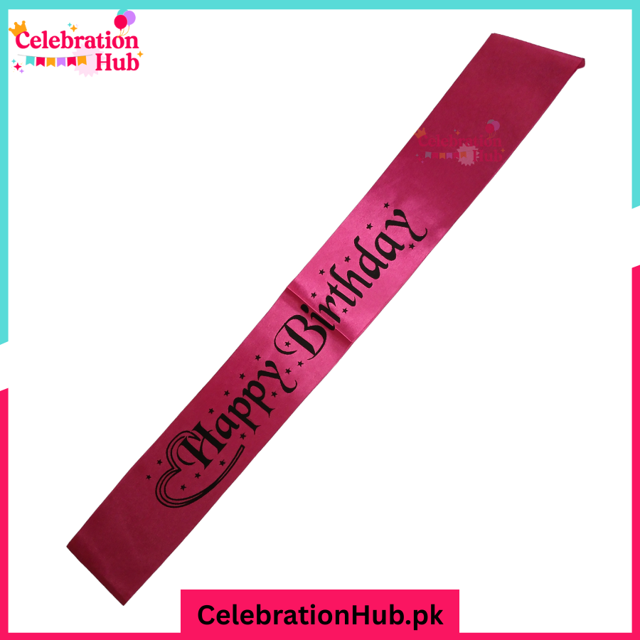 Happy Birthday Sash – Celebrate in Style
