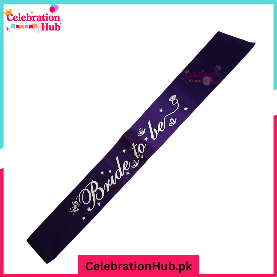 Bride To Be Sash For Bridal Shower Event and Celebration