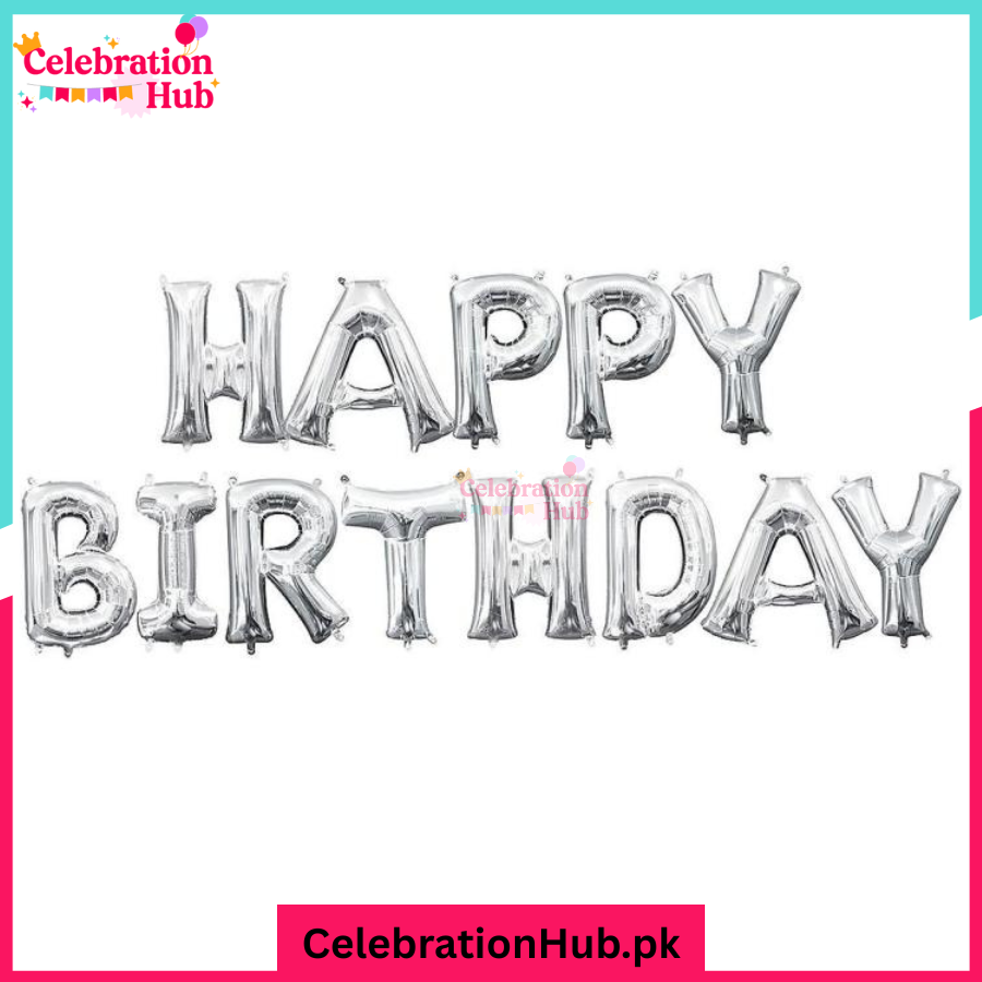 Happy Birthday Foil Balloon Set 16-Inch