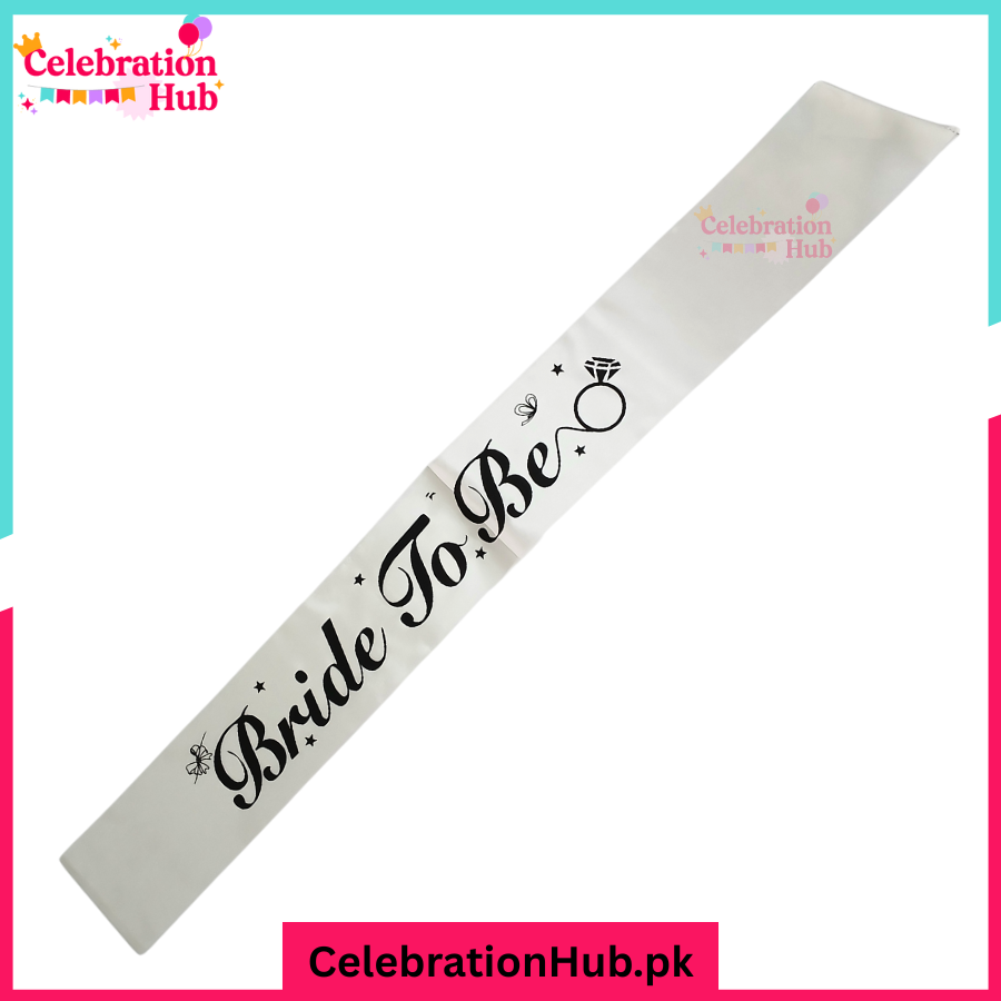 Bride To Be Sash For Bridal Shower Event and Celebration