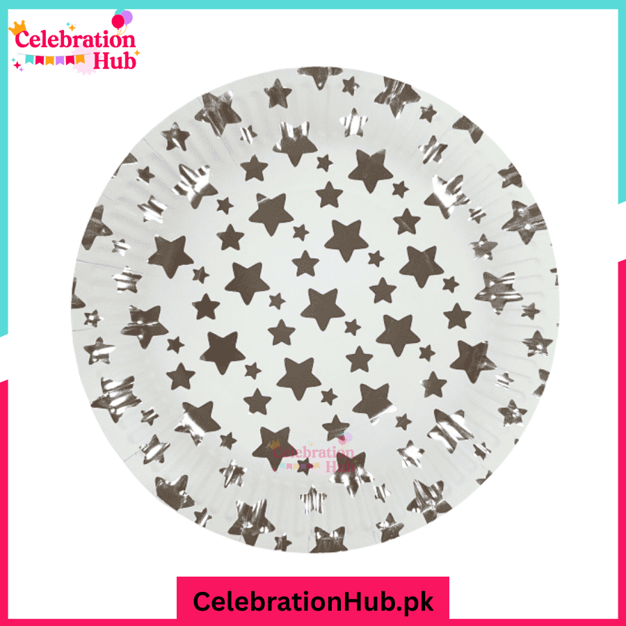Star Paper Plates – Disposable Party Plates for Birthday, Baby Shower, Holiday & Celebration Pack of 10