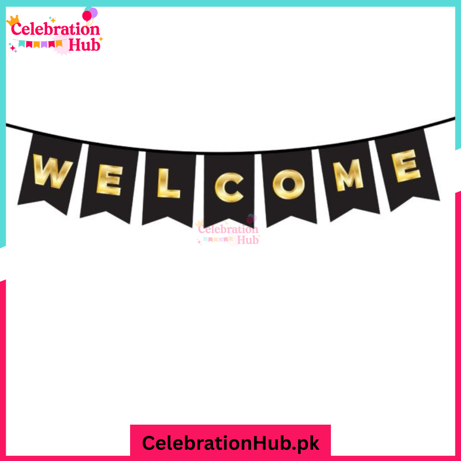 WELCOME Card Bunting Banner