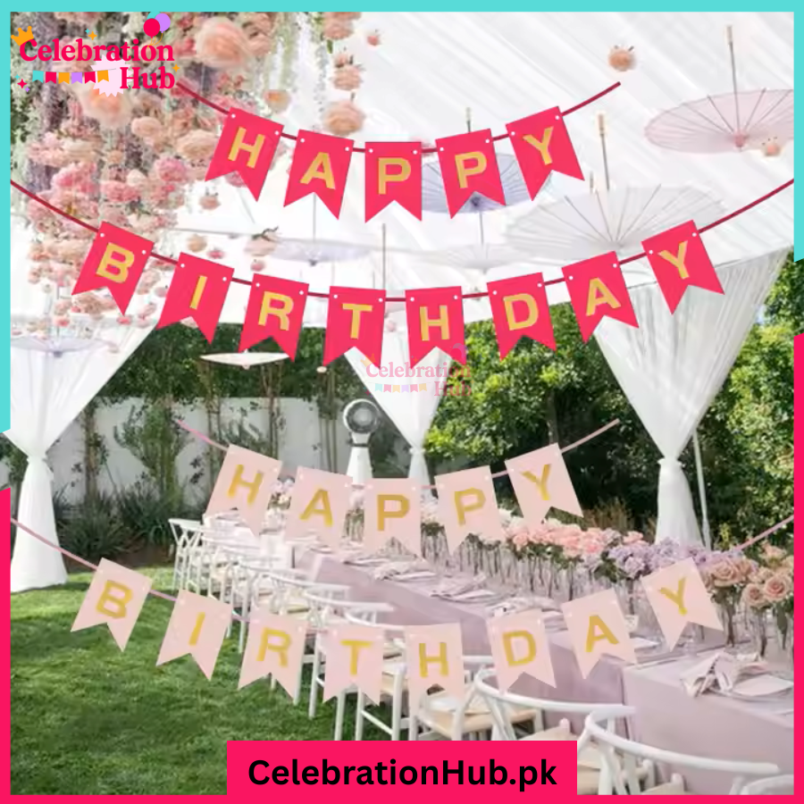 Happy Birthday Card Bunting Banner
