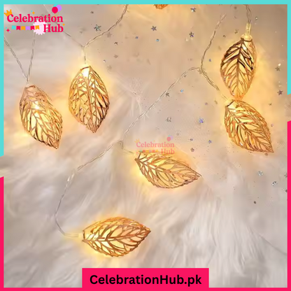 20 Feet Plug Operated Leaf Fairy Lights
