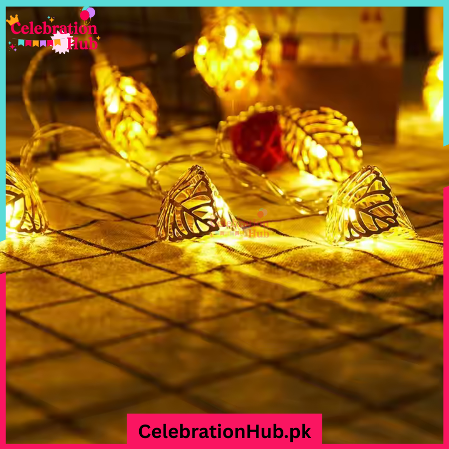 20 Feet Plug Operated Leaf Fairy Lights