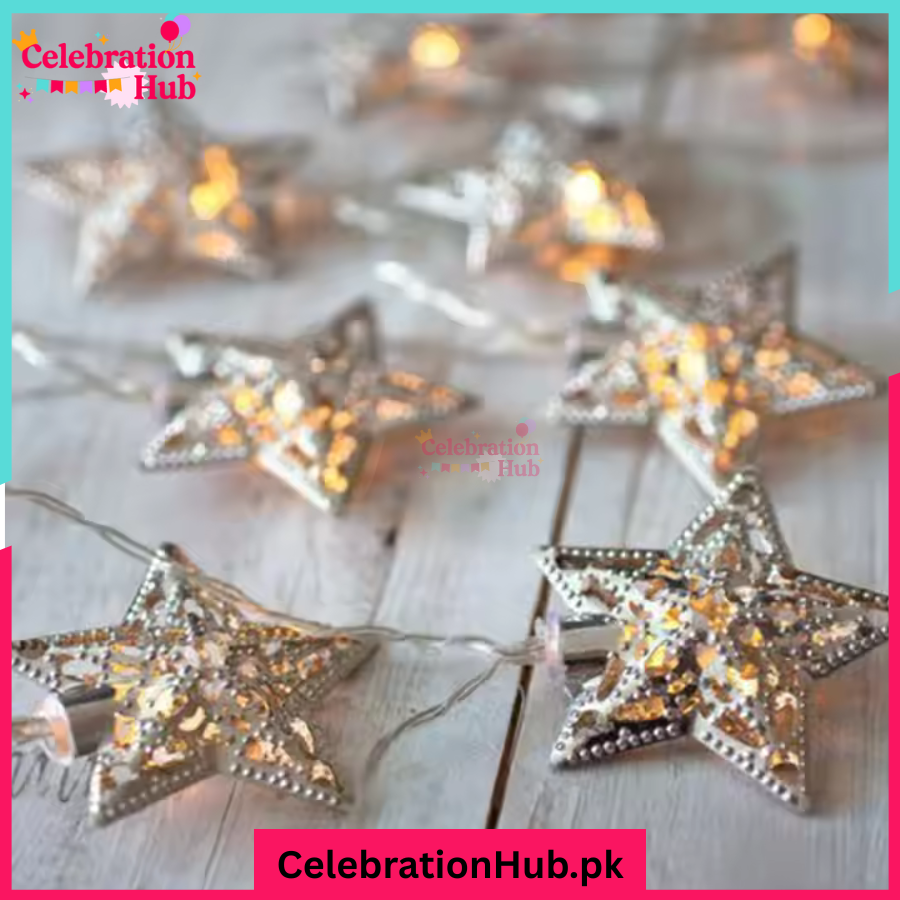 20 Feet Star Fairy Lights – Plug Operated