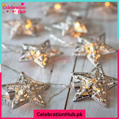 20 Feet Star Fairy Lights – Plug Operated