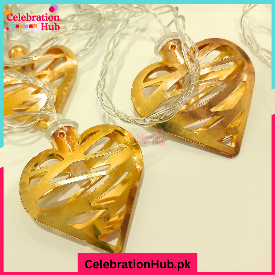 20 Feet Heart Fairy Lights – Plug Operated