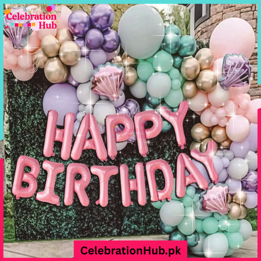 Ocean Breeze Pastel Shell Balloon Decoration Kit – Elegant Birthday Decoration