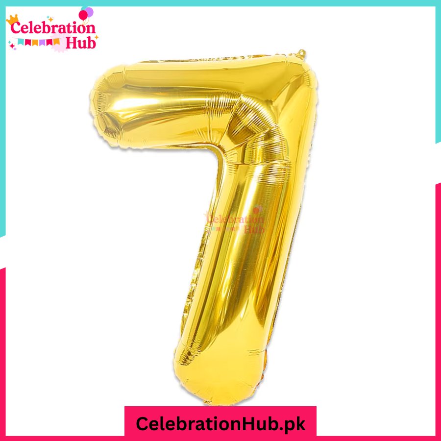 Gold 32 inches Number Foil Balloon for Birthday / Anniversary Party Decoration