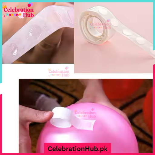 Removable adhesive Dotted Glue Tape for Birthday Parties and Event Decoration – 100 Dots