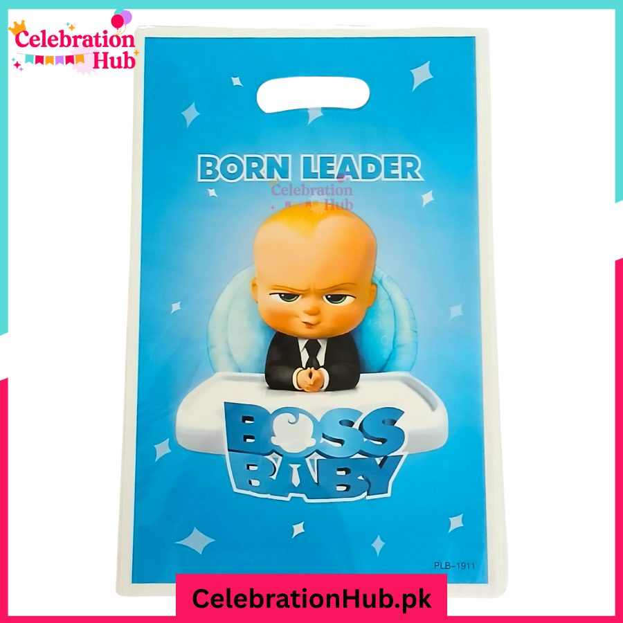 Boss baby Goody Bag Pack Of 10 Boss baby Theme Favor Bags