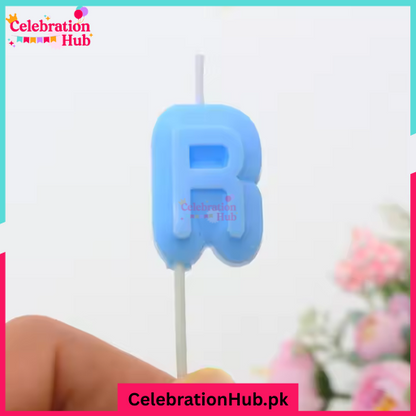 Macron / Pastel Multi Color Happy Birthday Letter Candle for Birthday Cake and Celebration - Pack of 13 Letter Candle that Spells "Happy Birthday"