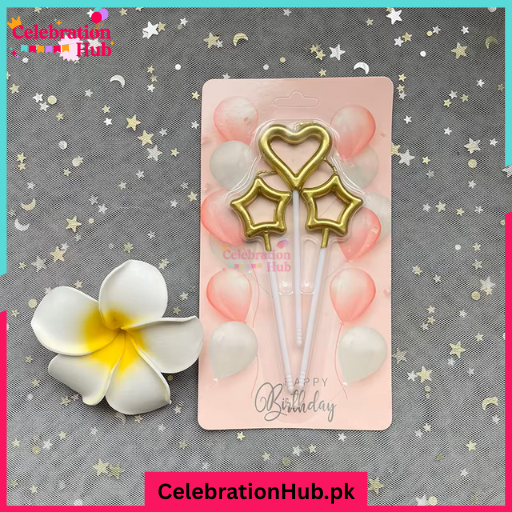 Heart and Star Shaped Candles –Mini Candles for Valentine’s Day, Wedding Favors, Birthdays and Home Decor