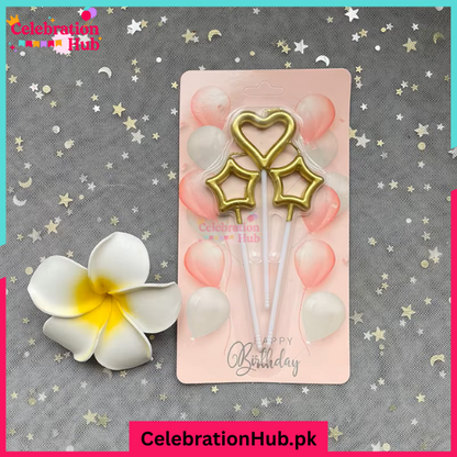 Heart and Star Shaped Candles –Mini Candles for Valentine’s Day, Wedding Favors, Birthdays and Home Decor