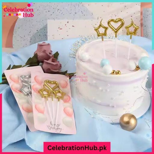 Heart and Star Shaped Candles –Mini Candles for Valentine’s Day, Wedding Favors, Birthdays and Home Decor