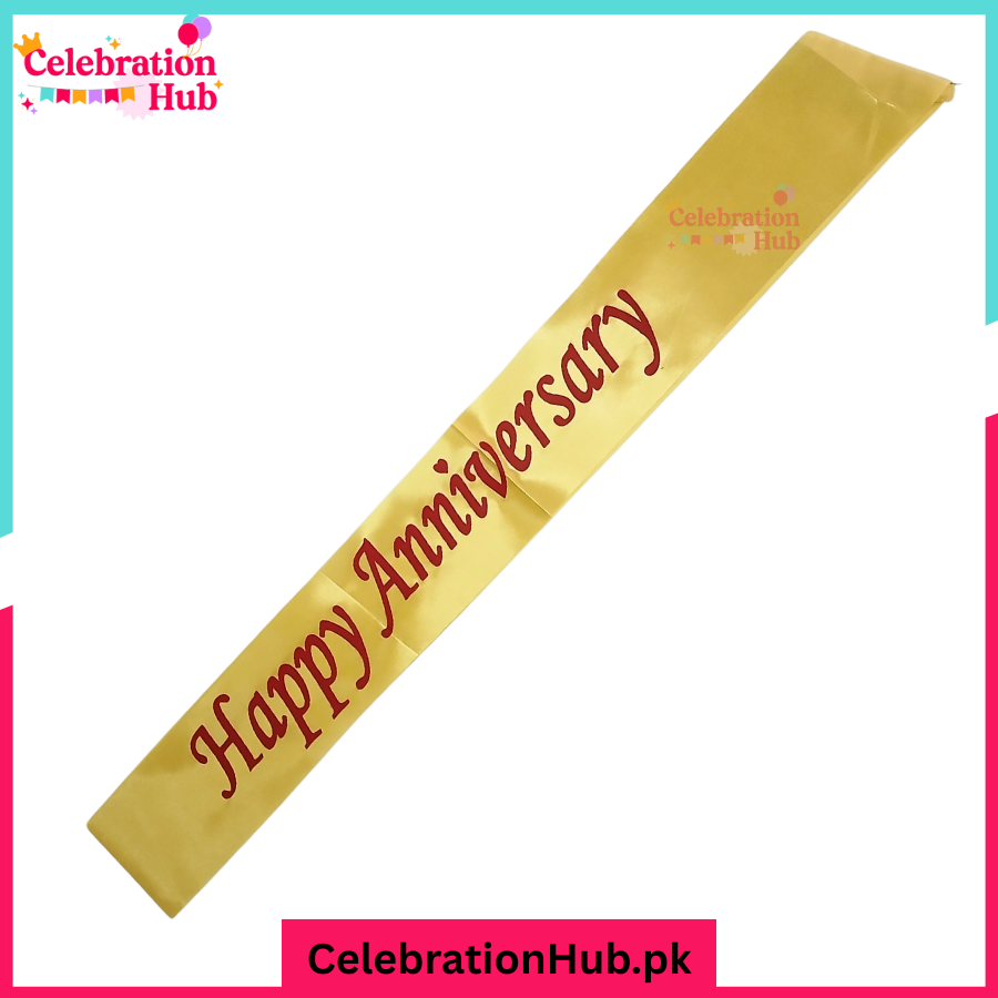 Happy Anniversary Sash for Parties & Celebrations