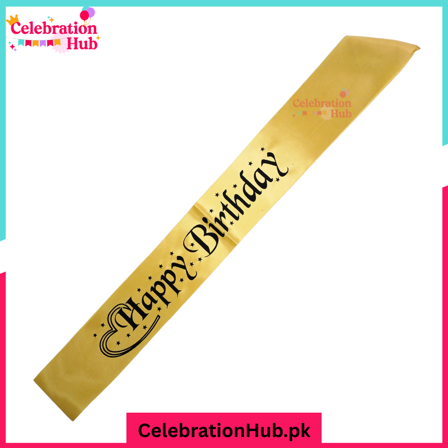 Happy Birthday Sash – Celebrate in Style