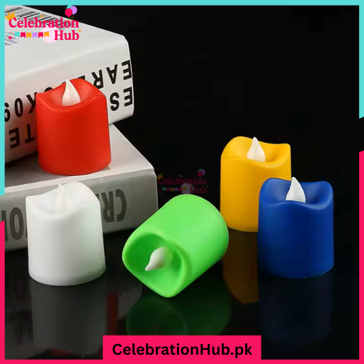 Mini LED Light Candles – Flameless, Battery Operated for Birthday Party Decoration | Safe & Elegant Décor