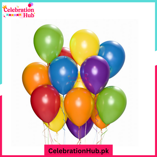 Latex Balloons Premium 10” – Assorted Colors – Pack of 10 and 25| Perfect for Parties & Events