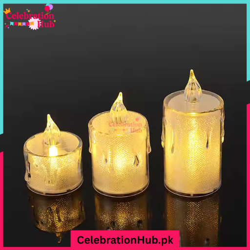 Crystal LED Candle Warm Light for Birthday Party Candle Light Dinner Decoration