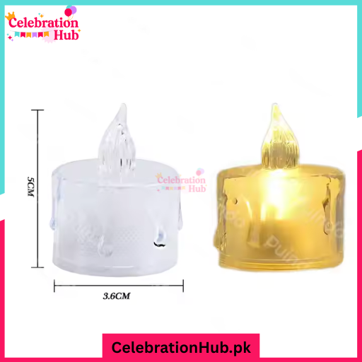 Crystal LED Candle Warm Light for Birthday Party Candle Light Dinner Decoration