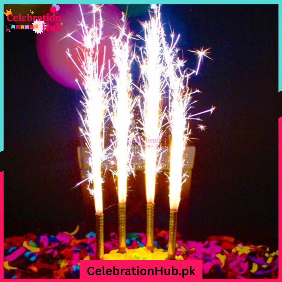 Birthday Sparkling Candles for Cake 3 Pcs