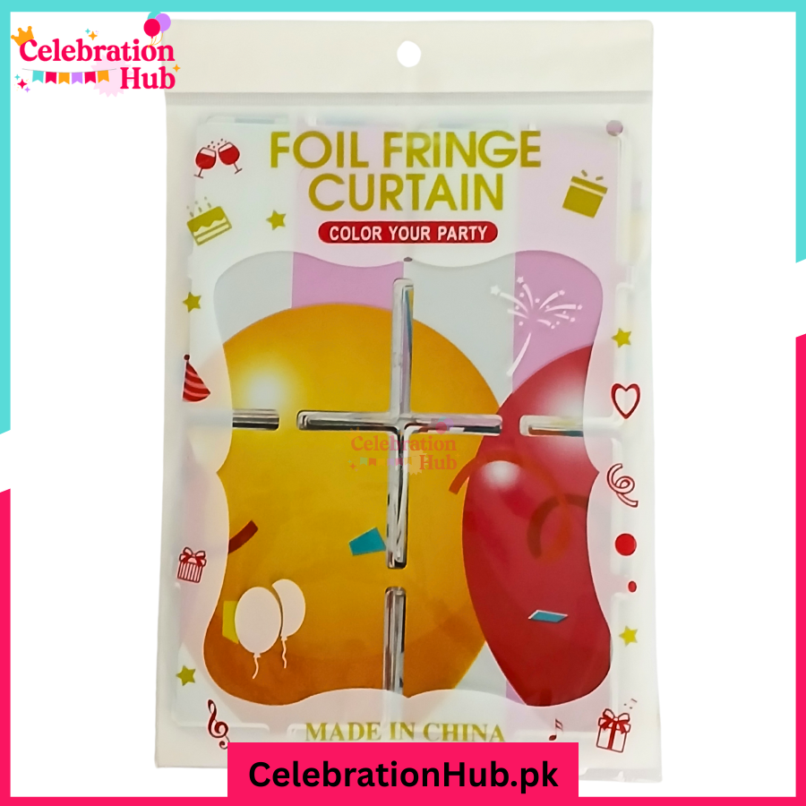 Happy Birthday Printed Fringes / Foil Curtains Best for Back Drop Wall Decoration for Birthday and Parties Celebration