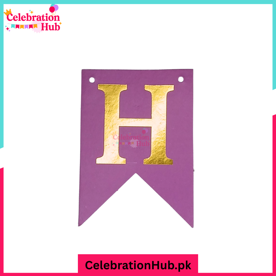 Happy Birthday Card Bunting Banner