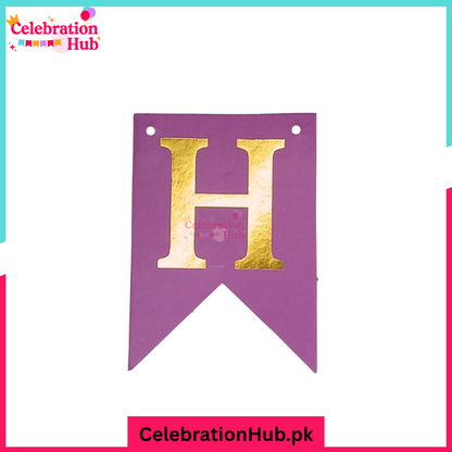 Happy Birthday Card Bunting Banner