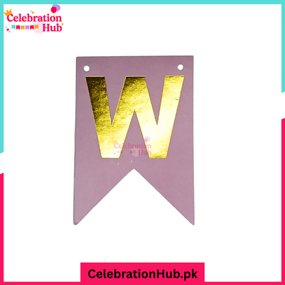 WELCOME Card Bunting Banner