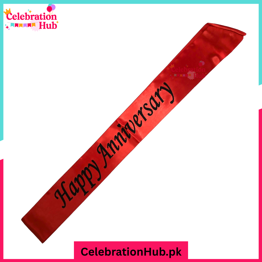 Happy Anniversary Sash for Parties & Celebrations