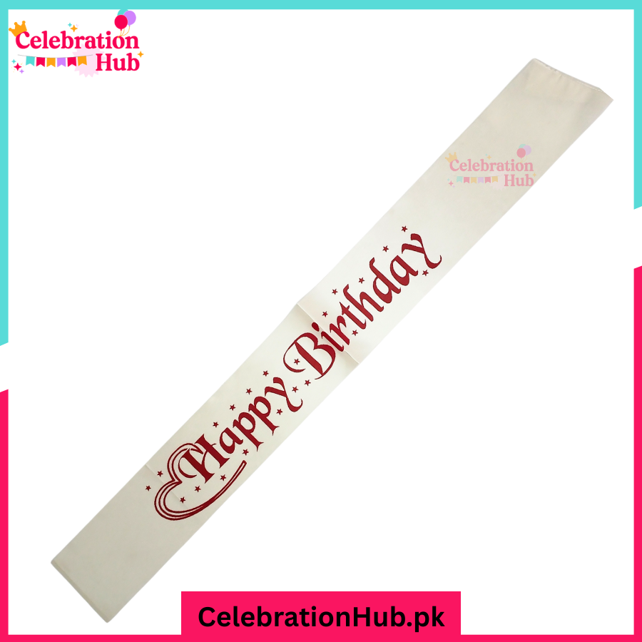 Happy Birthday Sash – Celebrate in Style