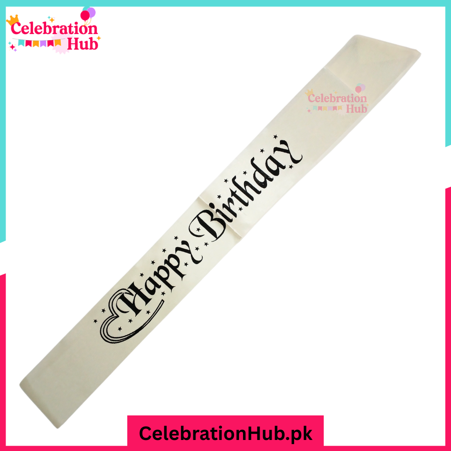 Happy Birthday Sash – Celebrate in Style